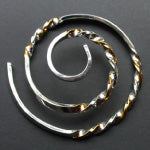 Scarf Curl - Silver & Gold Plated Twist